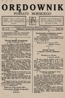 Orędownik Powiatu Morskiego. 1929, nr 2