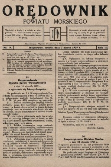 Orędownik Powiatu Morskiego. 1929, nr 9