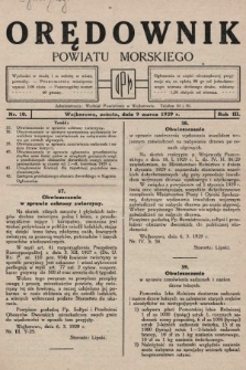 Orędownik Powiatu Morskiego. 1929, nr 10