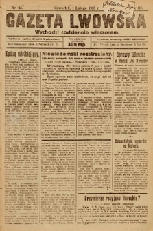Gazeta Lwowska. 1923, nr 25