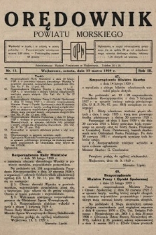 Orędownik Powiatu Morskiego. 1929, nr 12