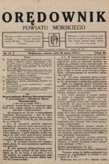 Orędownik Powiatu Morskiego. 1929, nr 13
