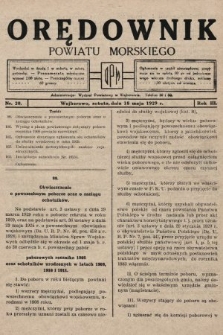 Orędownik Powiatu Morskiego. 1929, nr 20