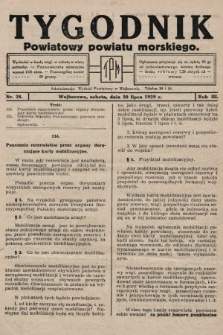 Tygodnik Powiatowy Powiatu Morskiego. 1929, nr 28