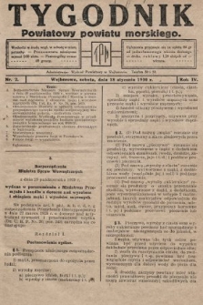 Tygodnik Powiatowy Powiatu Morskiego. 1930, nr 2