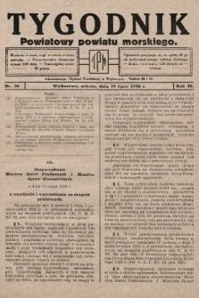 Tygodnik Powiatowy Powiatu Morskiego. 1930, nr 26
