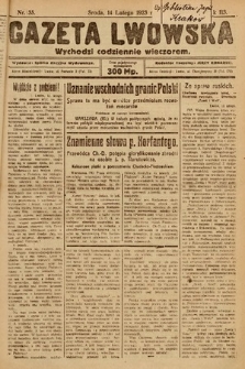 Gazeta Lwowska. 1923, nr 35