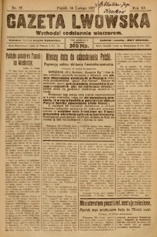 Gazeta Lwowska. 1923, nr 37