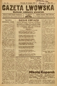 Gazeta Lwowska. 1923, nr 40