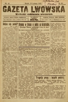 Gazeta Lwowska. 1923, nr 41