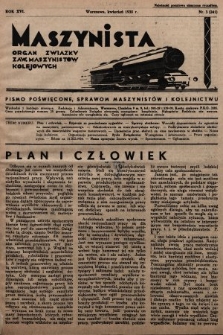 Maszynista : organ Związku Zaw. Maszynistów Kolejowych. 1935, nr 3