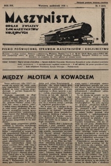 Maszynista : organ Związku Zaw. Maszynistów Kolejowych. 1935, nr 9