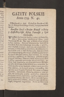 Gazety Polskie. 1735, nr 41