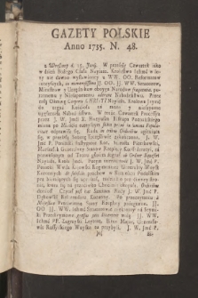 Gazety Polskie. 1735, nr 48