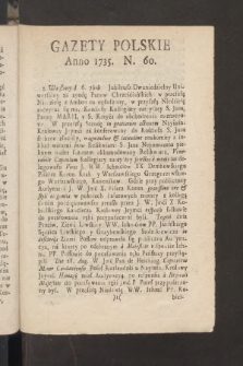 Gazety Polskie. 1735, nr 60