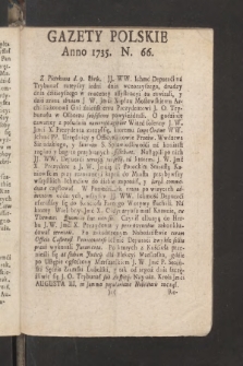 Gazety Polskie. 1735, nr 66