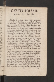 Gazety Polskie. 1735, nr 67