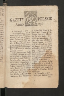 Gazety Polskie. 1736, nr 18