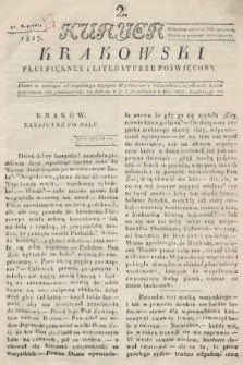 Kuryer Krakowski : płci piękney i literaturze poświęcony. 1827, nr 2