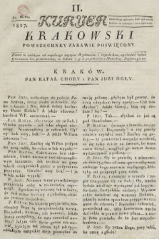 Kuryer Krakowski : powszechney zabawie poświęcony. 1827, nr 11