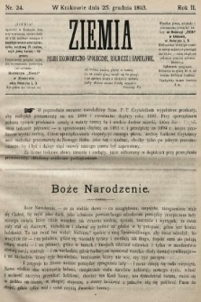 Ziemia : pismo ekonomiczno-społeczne, rolnicze i handlowe. 1893, nr 24