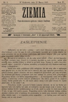 Ziemia : pismo ekonomiczno-społeczne, rolnicze i handlowe. 1895, nr 5