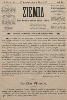 Ziemia : pismo ekonomiczno-społeczne, rolnicze i handlowe. 1895, nr 9