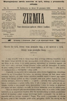 Ziemia : pismo ekonomiczno-społeczne, rolnicze i handlowe. 1896, nr 15