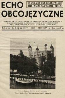 Echo Obcojęzyczne = The Anglo-Polish Echo : czasopismo rozrywkowo-językowe. 1939, nr 2 A