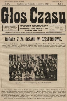 Głos Czasu : tygodnik ilustrowany poświęcony życiu, kulturze i potrzebom miast i wsi. 1928, nr 21