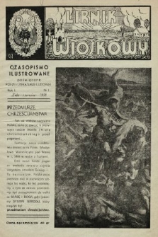 Lirnik Wioskowy : czasopismo ilustrowane poświęcone poezji i literaturze ludowej. 1938, nr 1