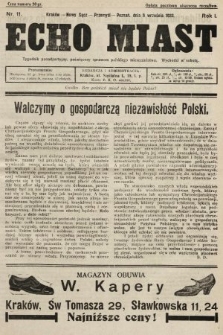 Echo Miast : tygodnik ponadpartyjny, poświęcony sprawom polskiego mieszczaństwa. 1933, nr 11