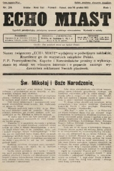 Echo Miast : tygodnik ponadpartyjny, poświęcony sprawom polskiego mieszczaństwa. 1933, nr 25