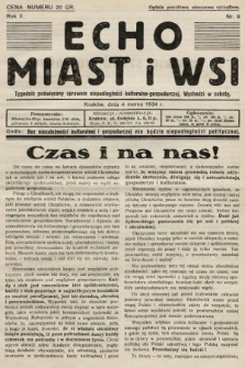 Echo Miast i Wsi : tygodnik poświęcony sprawom niepodległości kulturalno-gospodarczej. 1934, nr 9