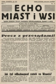 Echo Miast i Wsi : tygodnik poświęcony sprawom niepodległości kulturalno-gospodarczej. 1934, nr 10