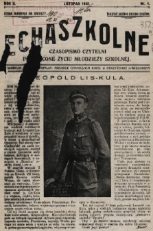 Echa Szkolne : czasopismo Czytelni poświęcone życiu młodzieży szkolnej. 1932, nr 1