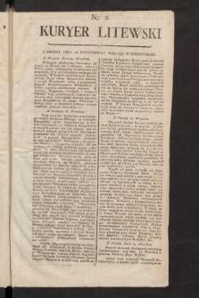 Kuryer Litewski. 1796/1797, nr 3