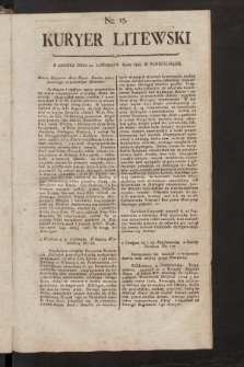 Kuryer Litewski. 1796/1797, nr 15