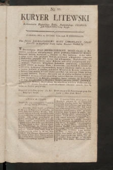 Kuryer Litewski. 1796/1797, nr 21