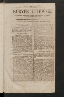 Kuryer Litewski. 1796/1797, nr 25