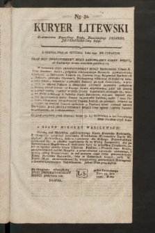 Kuryer Litewski. 1796/1797, nr 34