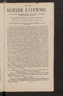 Kuryer Litewski. 1796/1797, nr 39