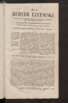 Kuryer Litewski. 1796/1797, nr 42