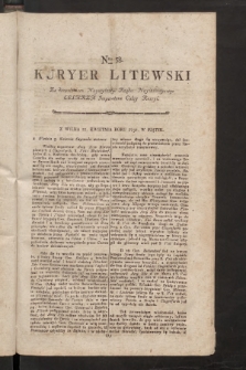 Kuryer Litewski. 1796/1797, nr 58