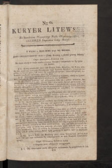 Kuryer Litewski. 1796/1797, nr 61