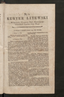 Kuryer Litewski. 1796/1797, nr 71
