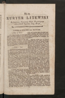 Kuryer Litewski. 1796/1797, nr 83