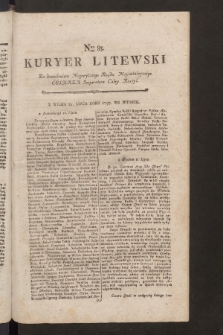 Kuryer Litewski. 1796/1797, nr 85