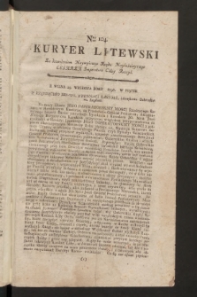 Kuryer Litewski. 1796/1797, nr 104