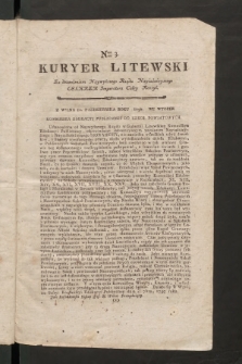 Kuryer Litewski. 1797/1798, nr 3